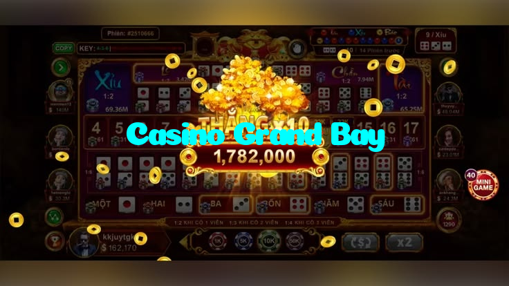 Casino Grand Bay casino presented on mobile device in Pakistan with slots and live games